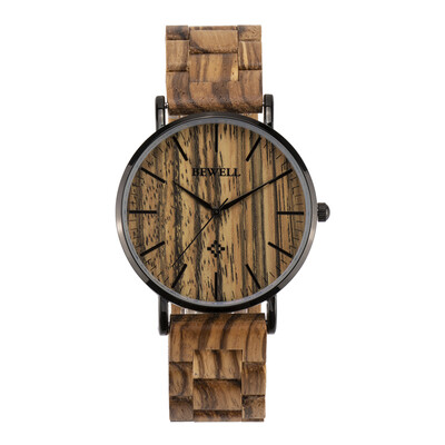 

BEWELL ZS-W163A Quartz ManWomen Optional Ultra Thin Wood Luxury Watch Brand Fashion Gift for Father Friend Dress Style Good Quali