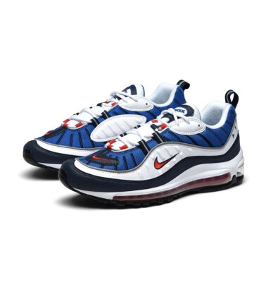 

Nike Air Max 98 Gundam Running ShoesOutdoor Sneakers Shoes White Breathable for Men 640744-106 40-45