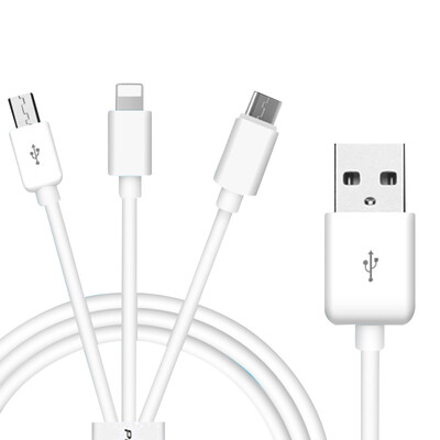 

PISEN Type-C / Micro USB / Lightning три в одном Кабель для зарядки и передачи данных