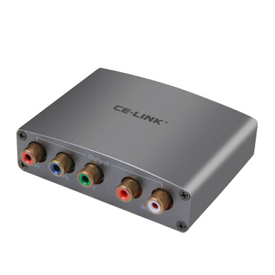 

CE-LINK 2211 компонент разницы цвета HDMI Ypbpr аудио конвертер с R / L аудио выходом компьютер HD разъем поддержка 1080P