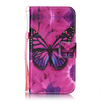 

Black Butterfly Design PU Leather Flip Cover Wallet Card Holder Case for Huawei NovaCAZ-AL10
