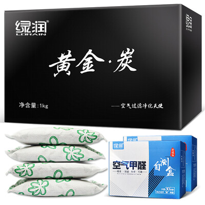 

Green Run Gold Carbon High Iodine Vacuum Built Activated Carbon 1000g In addition to formaldehyde to formaldehyde to taste activated carbon bag formaldehyde scavenger