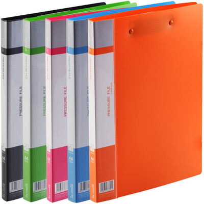 

Comix 5 color matching installed A4 Huan Yan series double strong folder folder A7315 office stationery