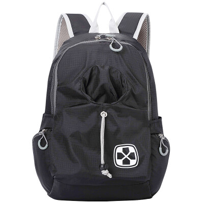 

BET casual shoulder bag light and lovely drawstring fashion wild sports outdoor travel backpack college student bag BT82001BL black