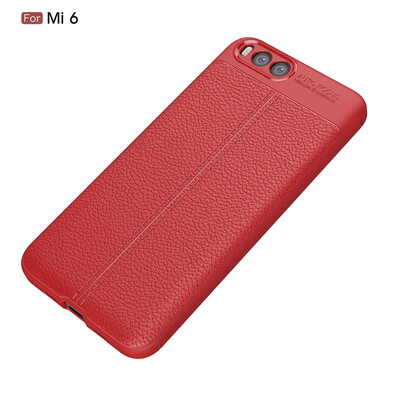 

Fivice Xiaomi MI 6 case Luxury leather TPU silicone anti-fall soft shell phone case