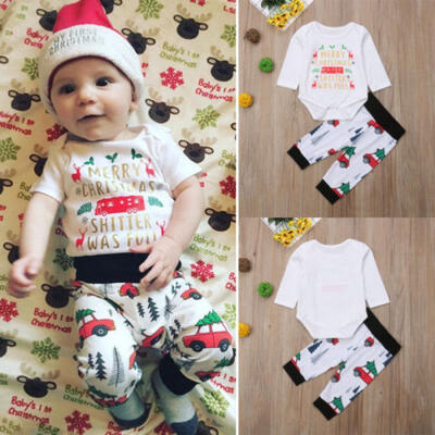 

Christmas Newborn Baby Boys Girls Romper Jumpsuit Bodysuit Pants Clothes Outfits