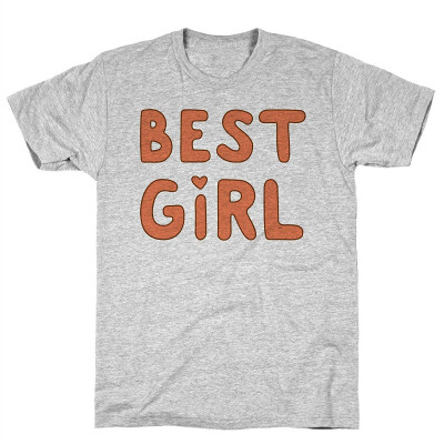 

Best Girl Athletic Gray Mens Cotton Tee