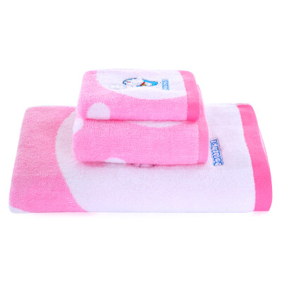 

Jingdong supermarket] Yongliang towel home duo a dream cartoon cotton sets of towels football boy embroidery children towels towels towels three sets of genuine licensing pink