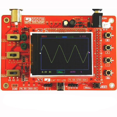 

DSO138 2.4" TFT Soldered Pocket-size Digital Oscilloscope Kit With Charger