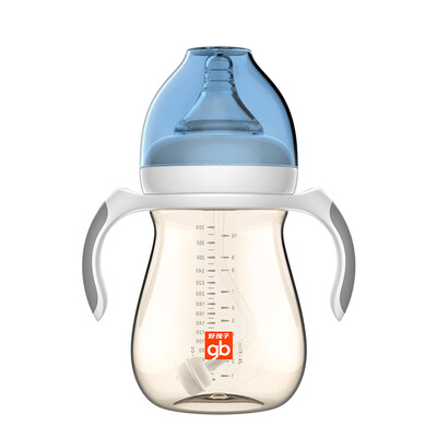 

gb good boy breast milk really wide caliber grip straw PPSU bottle 240ml-pink (small hungry magic series