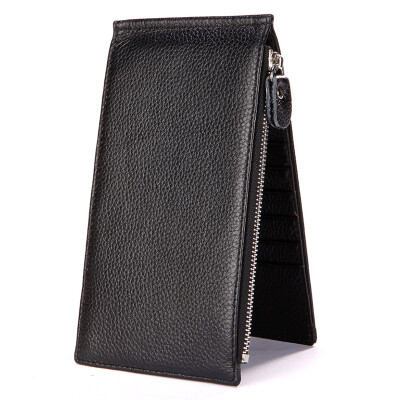 

Poe (Svale) neutral models of leather multi-card bit business useful long card bag wallet 14-91725B black