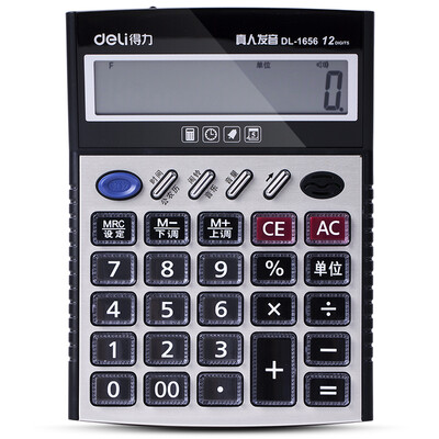 

Effective (deli) 1656 voice with money detector function calculator (dark gray