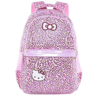 

Hello Kitty hellokitty children bag large capacity simple leisure casual backpack primary&secondary schoolbags CG-HK3277P pink