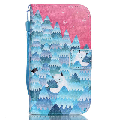 

Snow Mountain Design PU Leather Flip Cover Wallet Card Holder Case for SAMSUNG G360