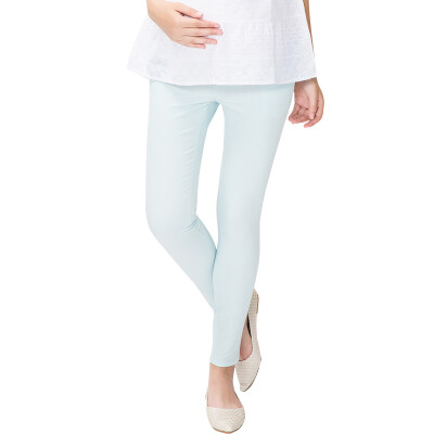 

Pregnant Women Pregnant Women 's Leggings Pregnant Women' s Pants Trousers Pencil Pants Maternity M403 Blue