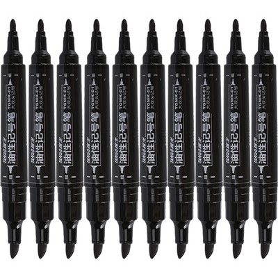 

TANGO marker pen big double oily pen classical practical black 10 pcsbox