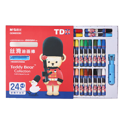 

Dawn M & G QGM90090 Teddy Upgraded Oil Painting Bar 24 4 pcs 24 colors box