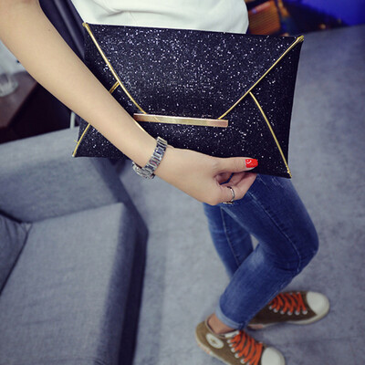 

Lady Sparkling Dazzling Sequins Clutch Bag Purse Evening Party Handbag