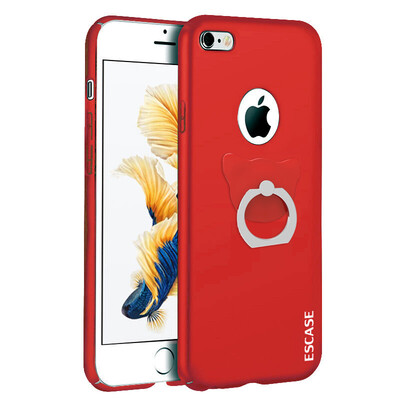 

ESCASE Apple, iPhone6 ​​/ 6с телефон оболочки iPhone6 ​​/ 6с мобильный телефон устанавливает Apple, телефон защитной оболочки краска все включено кожа чувствовать себя трудно отправить кольцо пряжки красный китайский