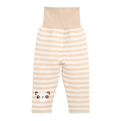 

Xin Song baby color cotton warm dual-use crotch belly pants newborns autumn and winter thickening color cotton underwear pants shallow card its panda D021B66 / 44