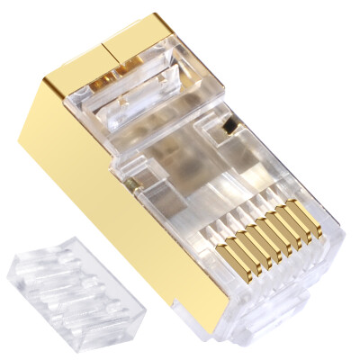 

CNCOB CN-C6E5A-2D Six types of single-row two-piece network crystal head 8P8C RJ45 Gigabit cable connector Unshielded (50 pcs / bag