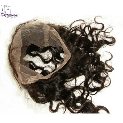 

Charming Hair 360 Silk Lace Frontal Band With Baby Hair Piece Brazilian Virgin Human Hair Body Wave Silk Frontal Closure 22"x4