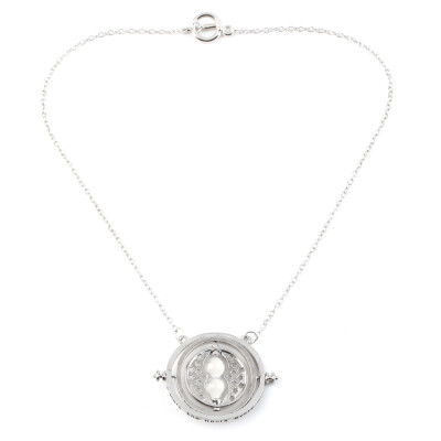 

Cool Fashion Magic Time Turner Necklace Rotating Spins Hourglass Necklace