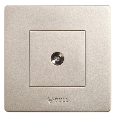 

Bull BULL switch socket G07 series a TV socket 86 wall switch socket G07T103 U6 champagne gold