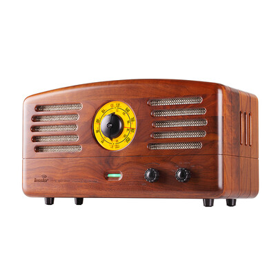 

Elvis MAOKING R601 Elvis 1 Stereo Tube Retro Radio Handmade Wood Bluetooth Speaker
