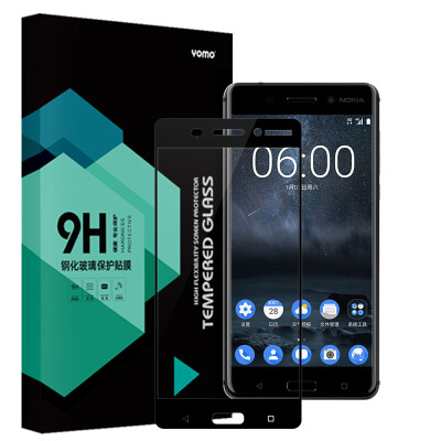 

6 стали Yomo Nokia мобильного телефона фильм защитной пленки пленки пленка полноэкранного nokia6 стало взрывозащищенными стекла пленки, покрывающей полный охват черным