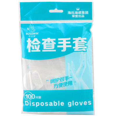 

Times Wei Wei check gloves disposable gloves medical PE100 installed