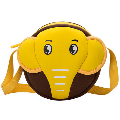 

NOHOO Animals Waterproof Crossbody Bags 3D Elephant Kids Baby Bags For Girls Boys Cute Cartoon Shoulderbag For 2-5 Year Old