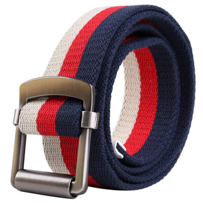 

LovingLilies Belt Англия Мода Классический Полоса Холст Пояс Нейтральный Брюки Красный Синий Белый