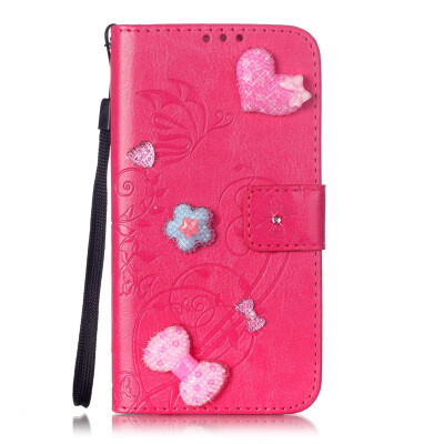 

Rose Flower Design PU Leather Flip Cover Wallet Card Holder Case for IPHONE 6S