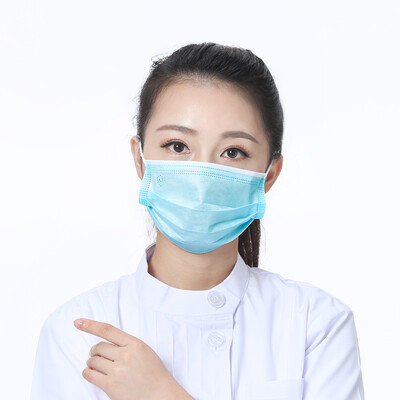 

Green Chi disposable non-woven masks 100 only installed dust pm25 particles exhaust odor ear wearing folding four-layer protective labor insurance mask limited
