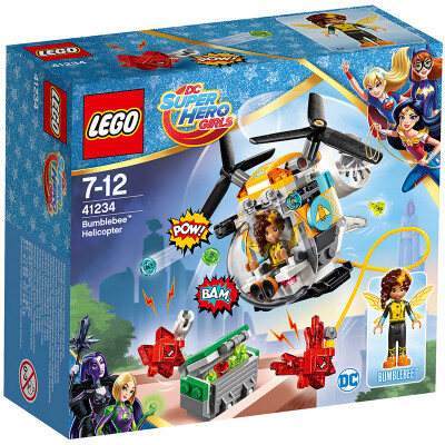 

LEGO Super Heroes девушка серия 7 до 12 лет Шмель осы женщины вертолет 41234 детских игрушки блоков Lego (в то время как запасы последних)