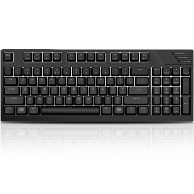

CoolerMaster Master Keys Pro M White LEDs Спиральный пулемет Спортивный выпуск V2 Механическая клавиатура (чайный вал) Вишневый вал Белая подсветка