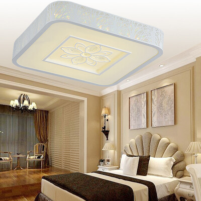

NVC Ceiling Lamps Living Room Lamps Bedroom Lamps led lamps modern simple creative wrought iron lights shadows square stepless dimming 24W without remote control