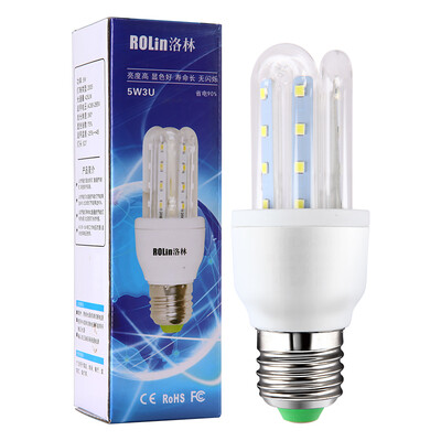 

Lorraine ROlin LED bulb energy saving lamp U-shaped bulb 5W large screw mouth e27 white light