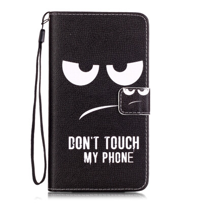 

Black Eyes Design PU Leather Flip Cover Wallet Card Holder Case for LS775