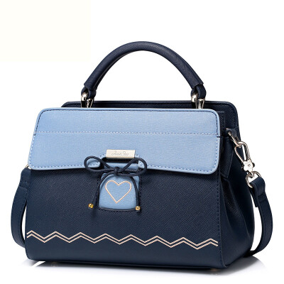 

JUST STAR (JUST STAR) handbags new fashion handbag shoulder bag leisure Messenger bag bow wings ladies bag bag JS208 possession of blue