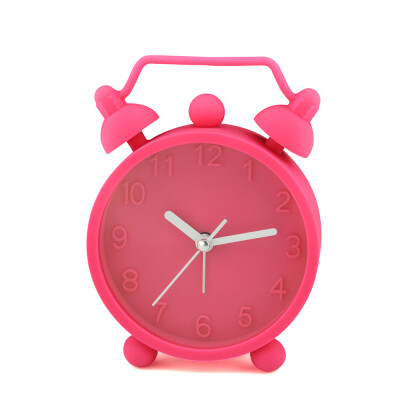 

Silica gel Ultra-quiet Lovely Table Desk Alarm Clock for Kids Children Boys Girls,Candy Color Blue/Purple/Red /Green/Pink