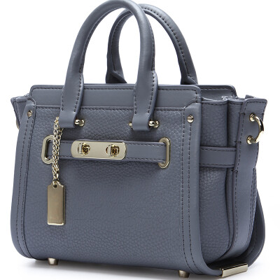 

Sissi Princess P.Sissi shoulder bag female European and American simple classic leather handbag Messenger bag 1760 gray blue small paragraph