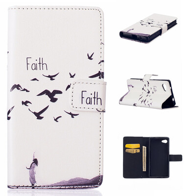 

Faith Design PU Leather Flip Cover Wallet Card Holder Case for SONY Xperia Z5 CompactMini
