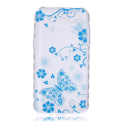 

Blue butterfly Pattern Soft Thin TPU Rubber Silicone Gel Case Cover for SAMSUNG GALAXY J2