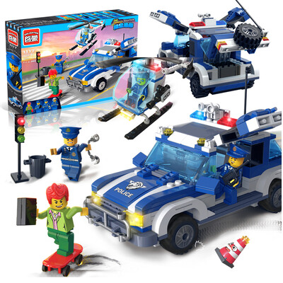

Enlightenment ENLIGHTEN Puzzle Assembled Building Blocks City Series Buses 1121 Children&39s Pinch Toys