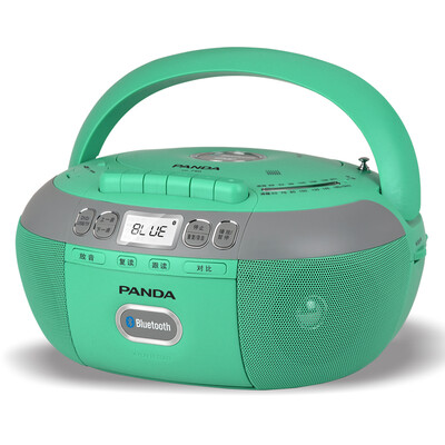 

Panda (PANDA) CD-790 портативный проигрыватель CD-плейер проигрывателя компакт-дисков с магнитофоном CD-проигрыватель U-образный DVD-диск с транскрипцией