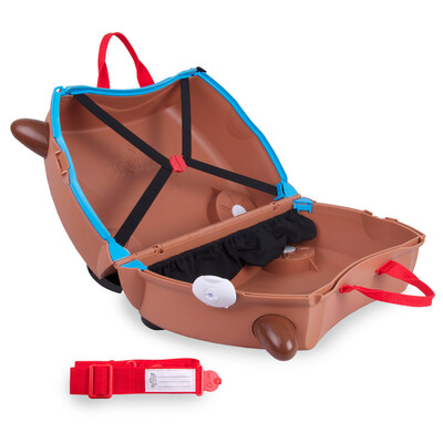 

trunki детский чемодан мультфильм шаблон может смонтировать ящик для хранения багажа на открытом воздухе чемодан 18L-западный ковбой 3 года или выше британского импорта