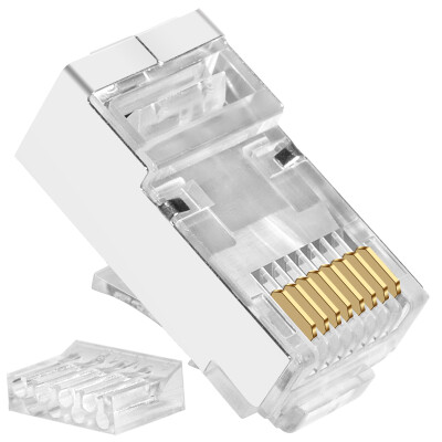 

CNCOB CN-TC6T6B-23AB Подлинная шесть типов гигабитных экранированных хрустальных головок RJ45 двойной экранированный сетевой разъем кристалл головка два CAT6 позолоченная медная оболочка 30 / сумка