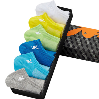 

Playboy 2406B summer stealth socks male anti-slip shallow mouth socks socks socks thin 6 double color